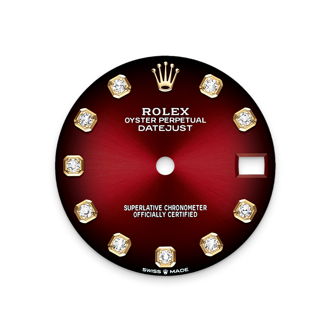 Rolex Red ombré dial - Lucerne Watches