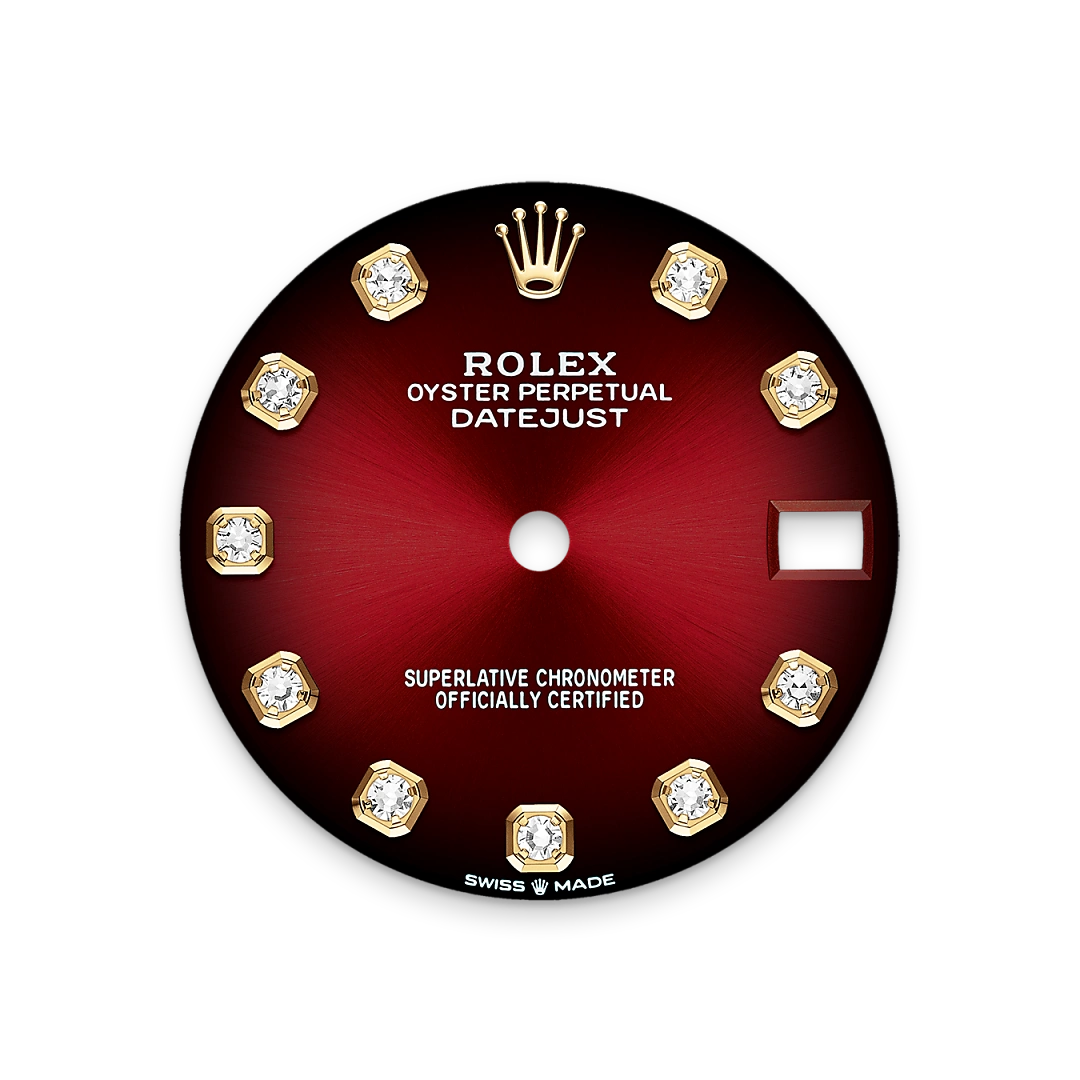 Rolex Red ombré dial - Lucerne Watches