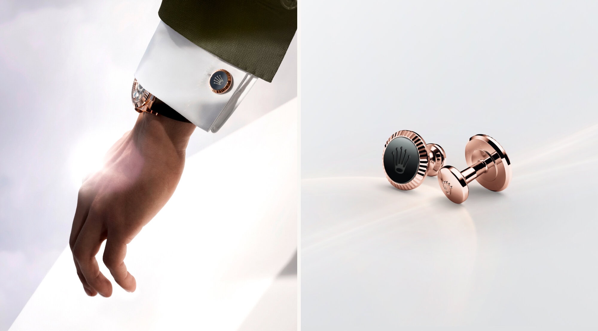 Rolex ‘Fluted’ Cufflinks - Lucerne