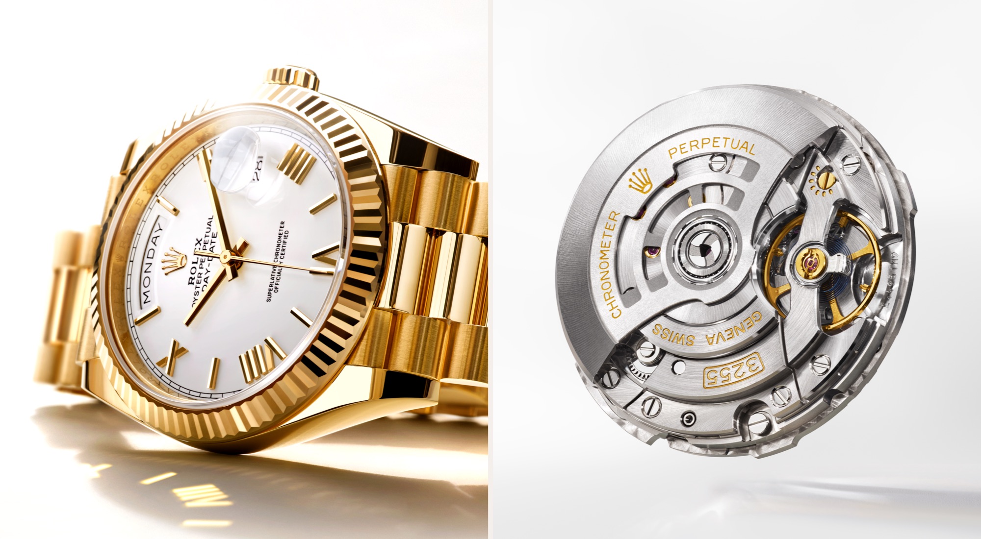 Rolex Day-Date and Perpetual Calibre 3255 - Lucerne 